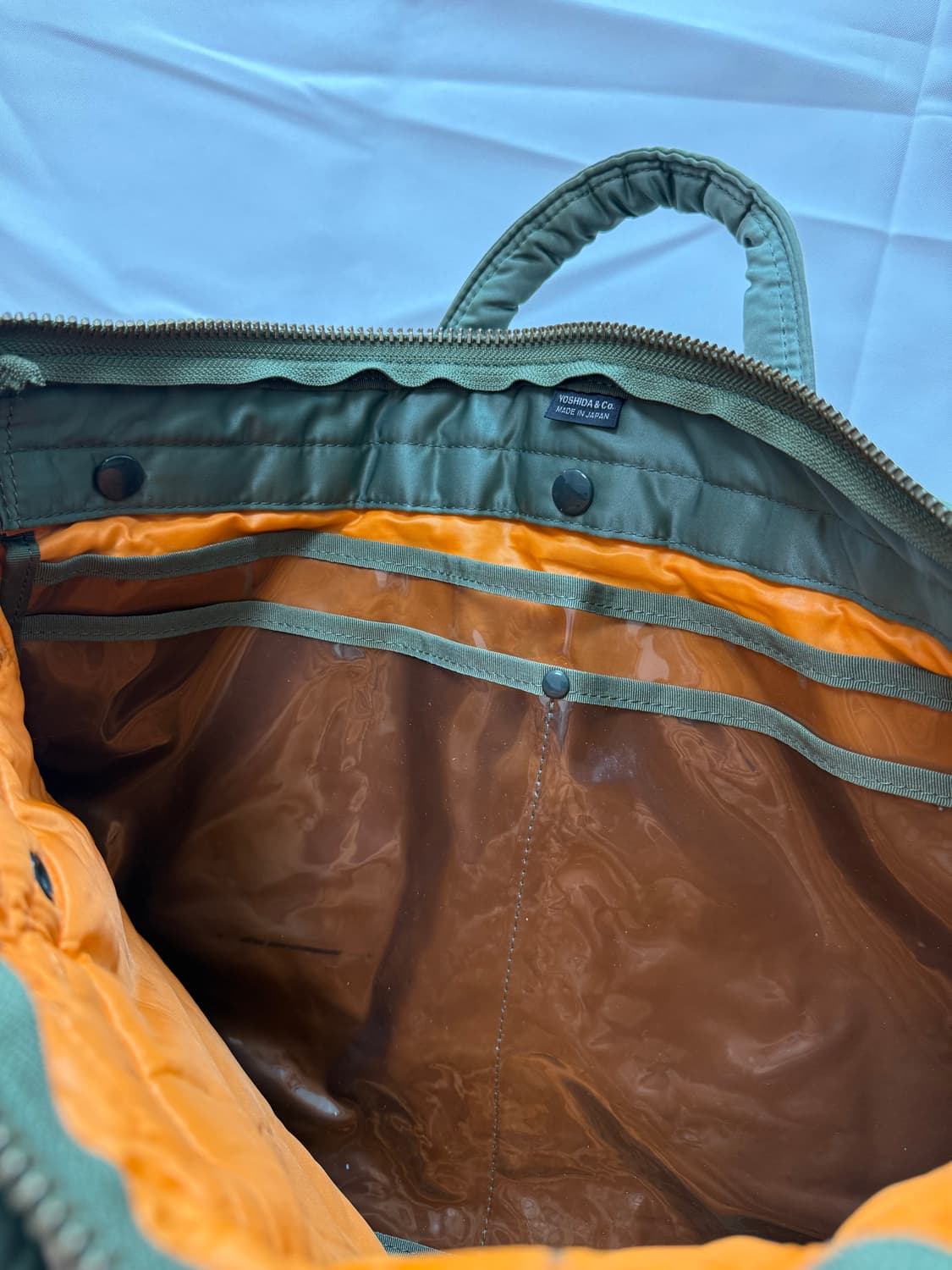 PORTER 신형 포터 탱커 숏 헬멧백 L 카키 서류가방 세이지그린 상품이미지9