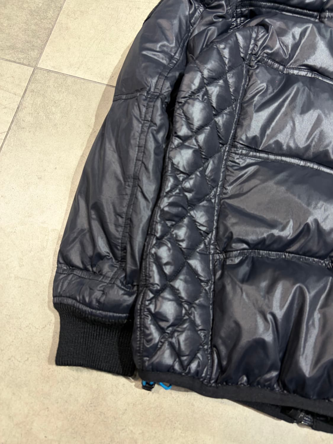 Diesel 디젤 로고 나일론 다운 패딩 상품이미지7