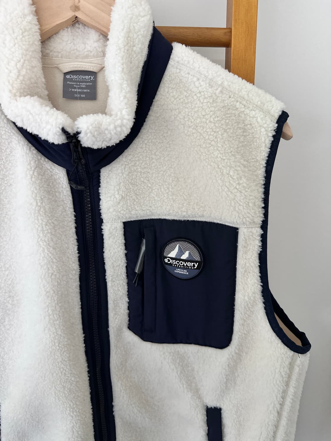 디스커버리 뽀글이 조끼 100 사이즈 상품이미지2