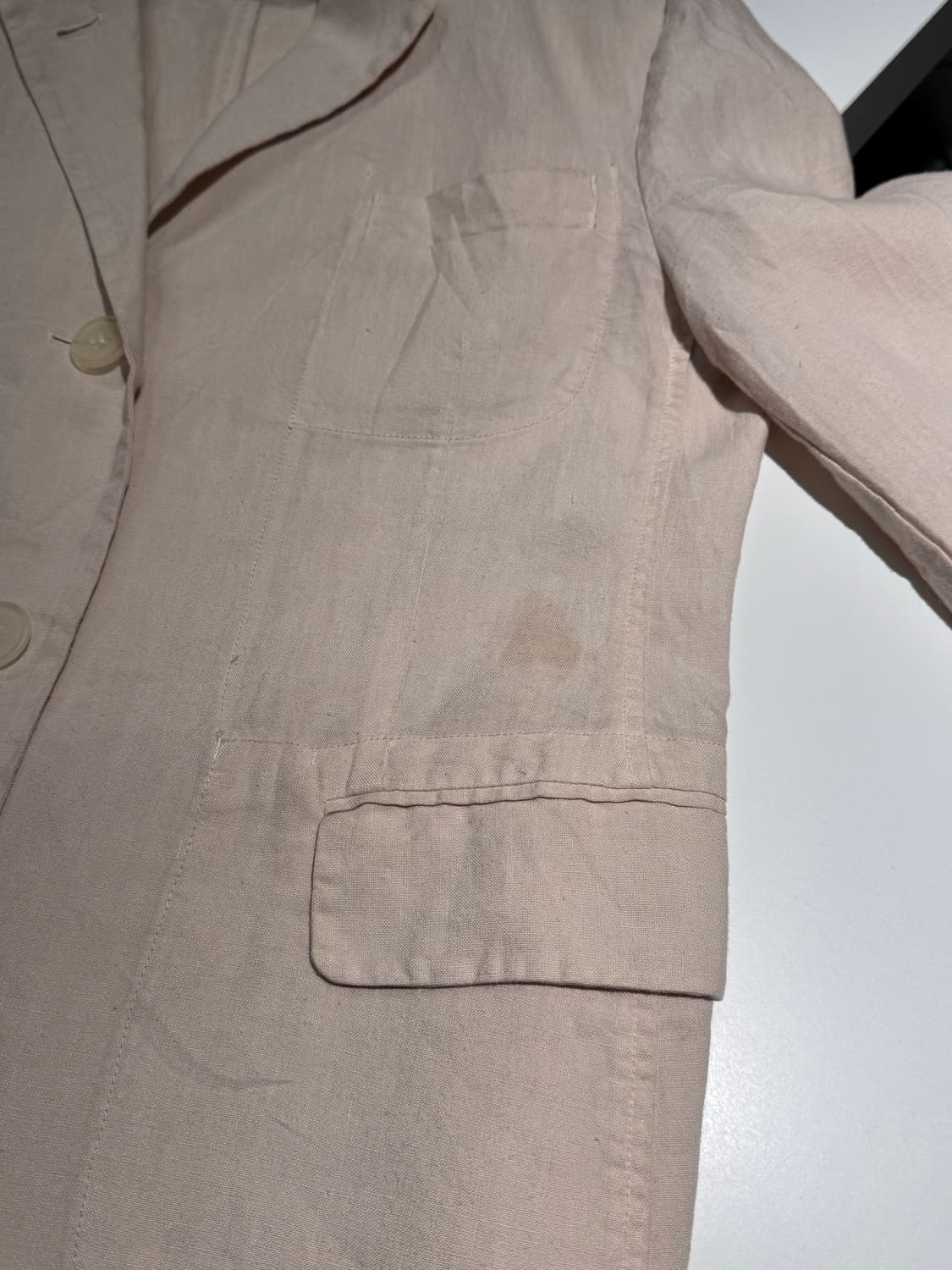 질샌더 라이트 핑크 린넨 버튼 자켓 상품이미지9