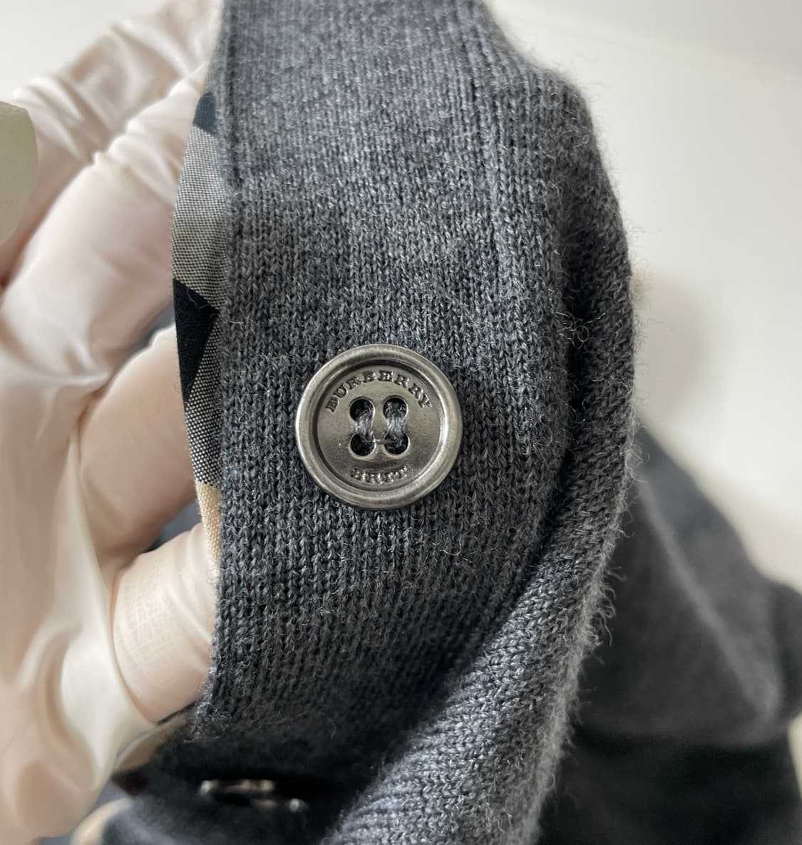 버버리 Burberry 브릿 가디건 울 그레이 상품이미지3
