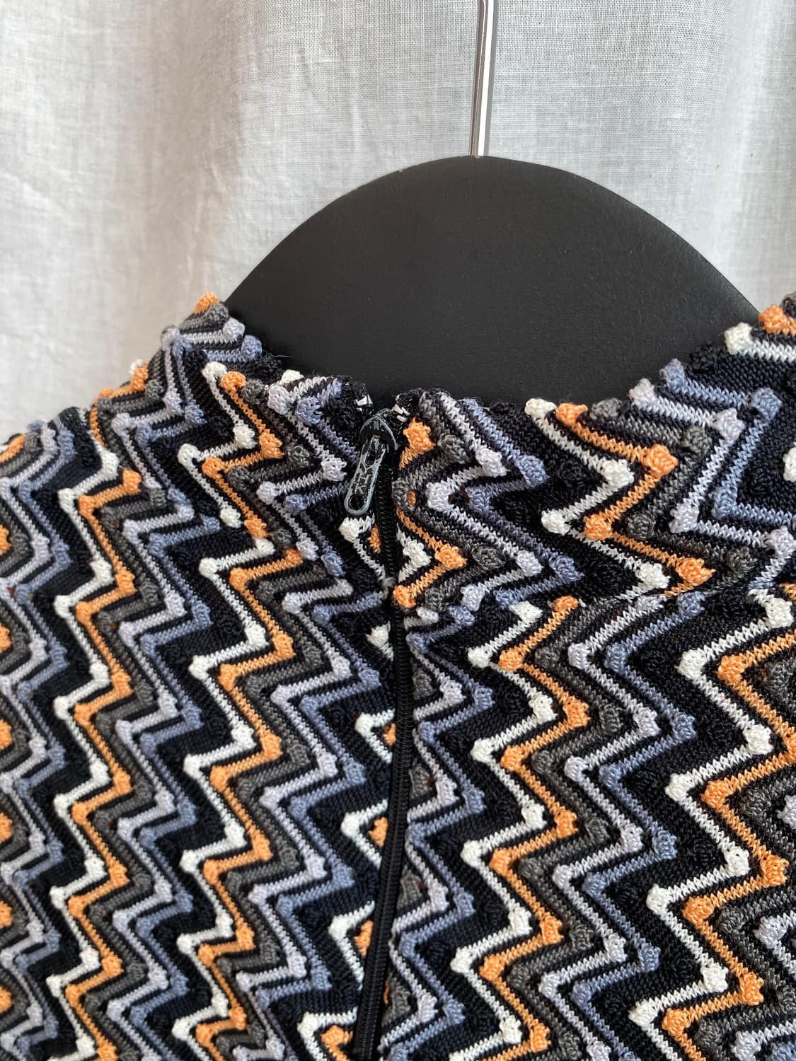 패턴 스트레치 하이넥 탑(M) 상품이미지8