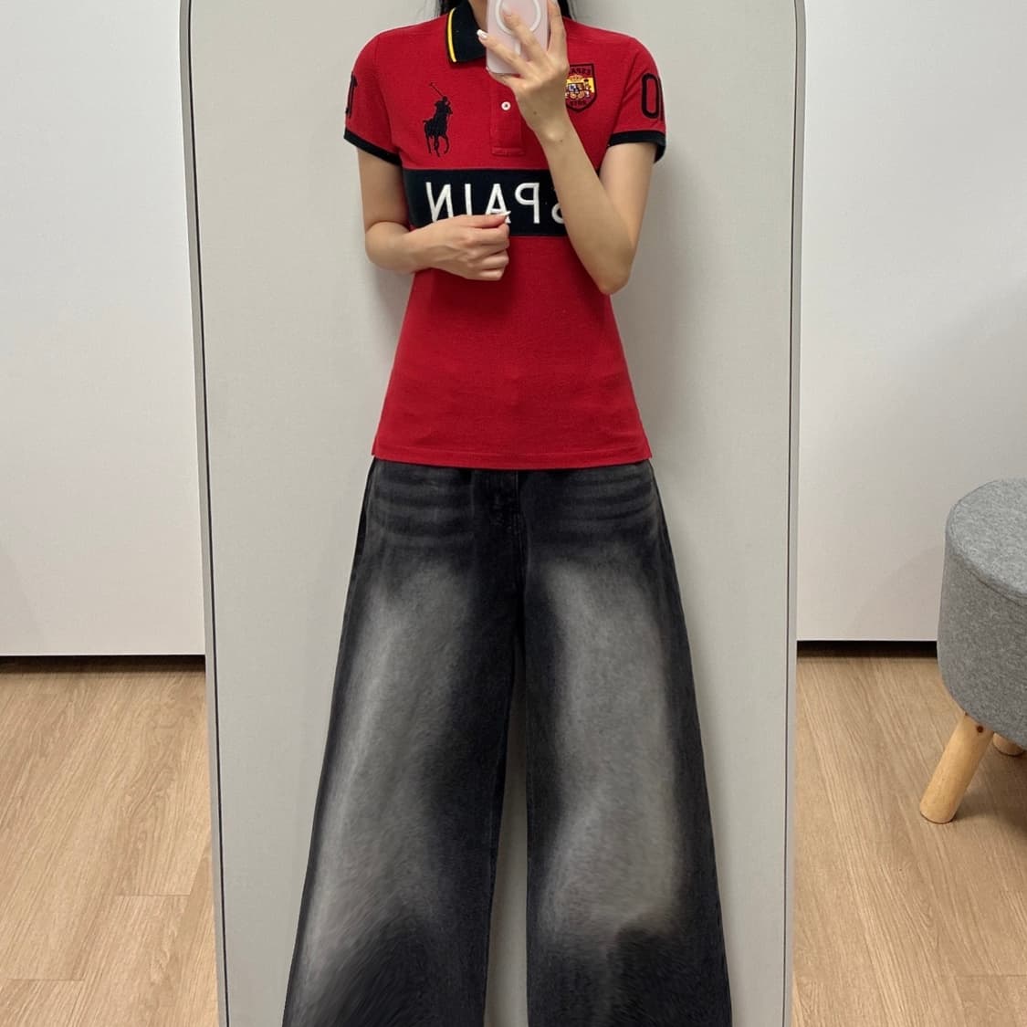 폴로 랄프로렌 빅포니 치프키프 딱붙핏 스페인 카라 반팔 티셔츠 상품이미지1