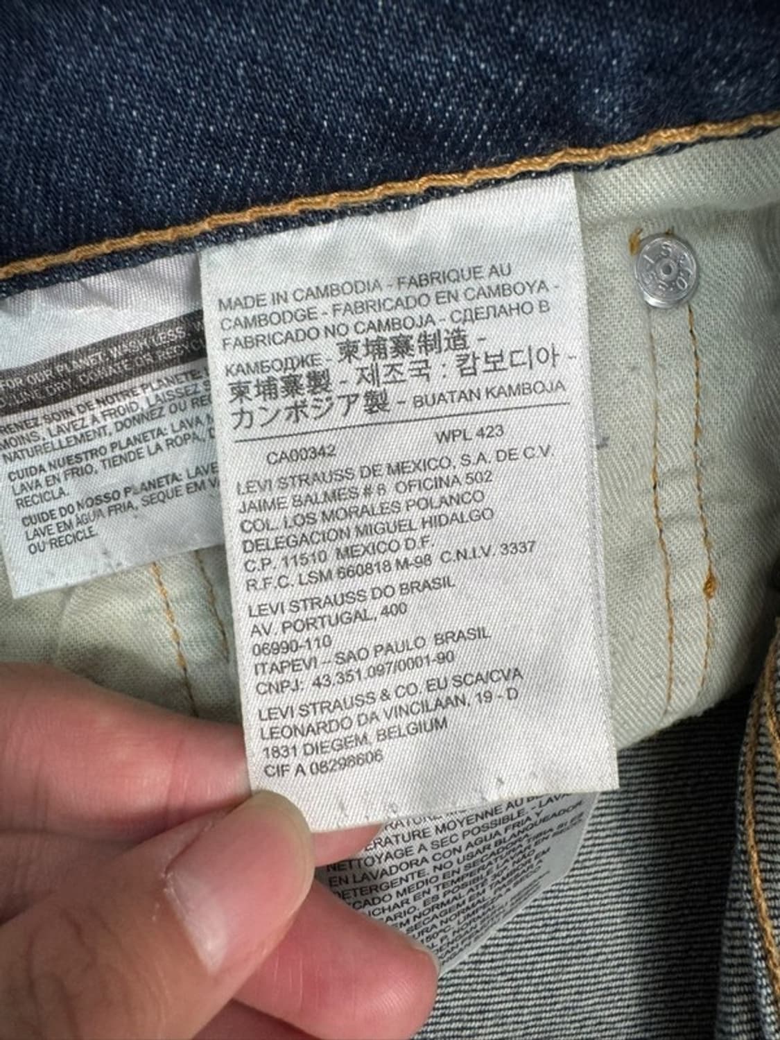 LEVI STRAUSS & CO 513 데님팬츠 32x32 상품이미지5