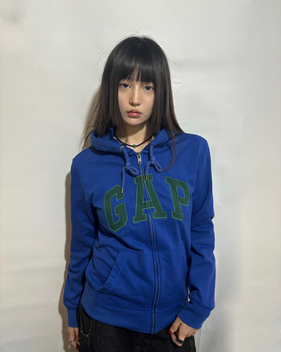 90s GAP 블루 후드 집업 상품이미지1