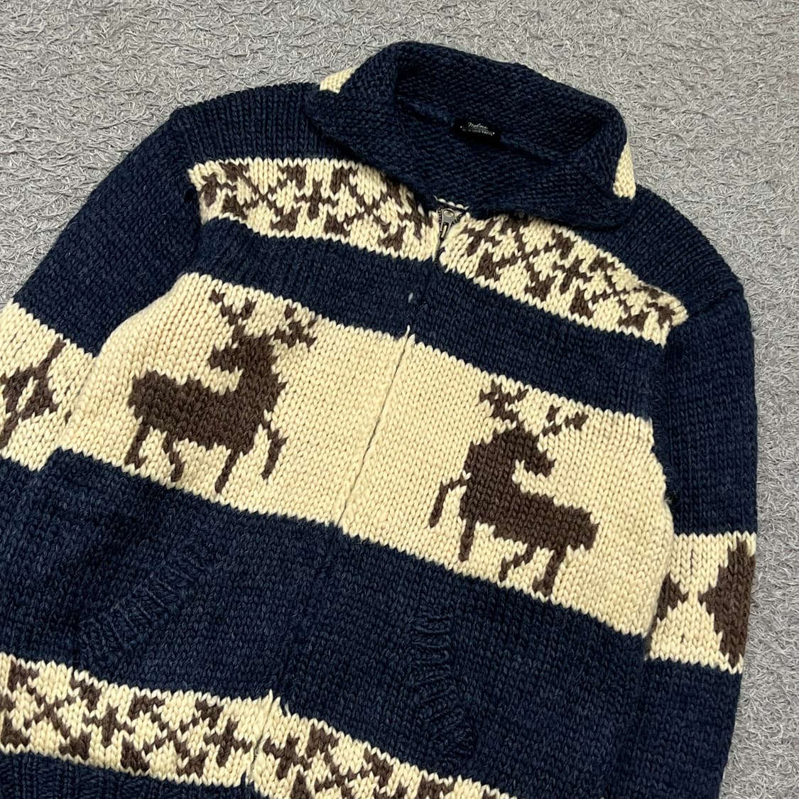 [95] 코위찬 니트집업 상품이미지1