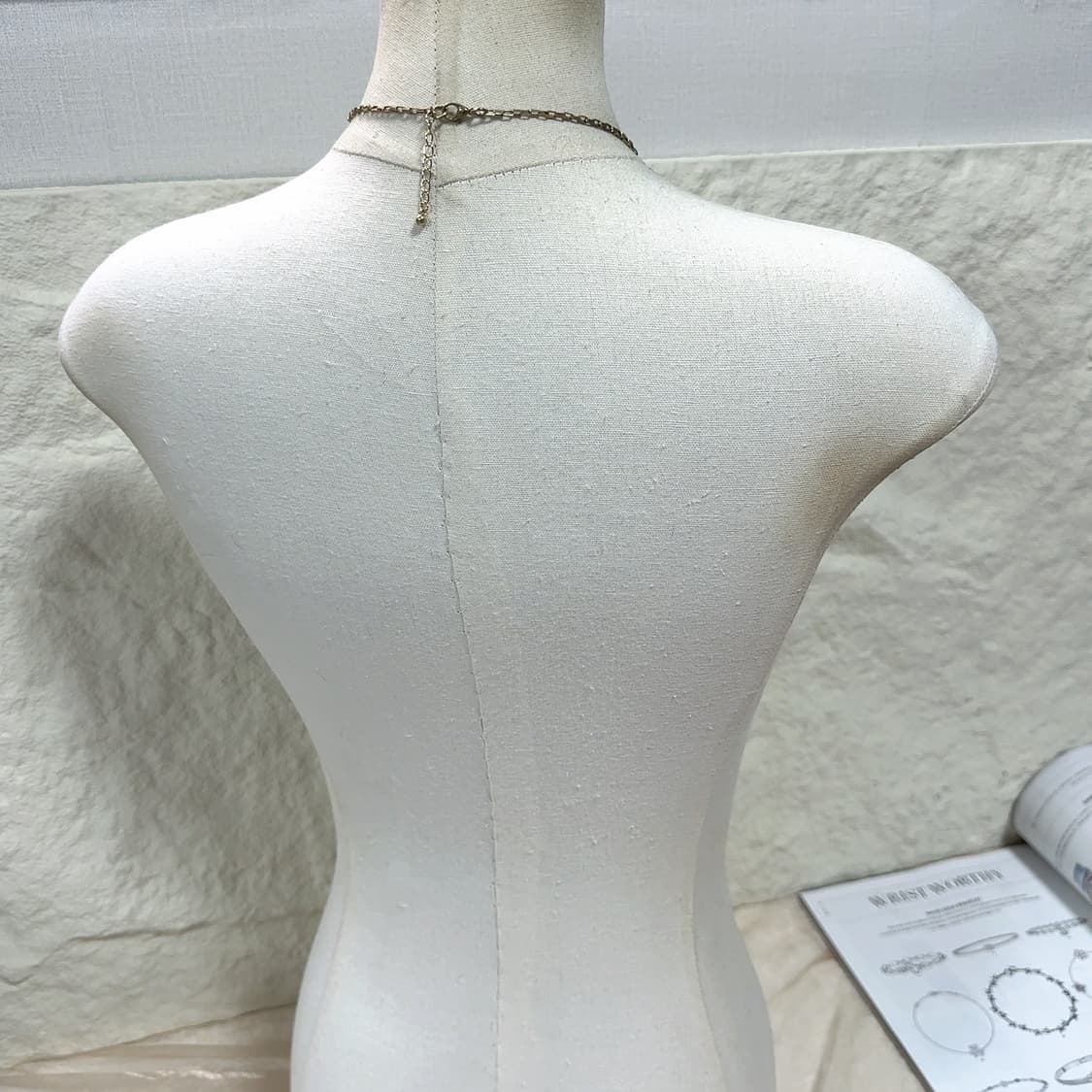 빈티지 메탈 기하 체인 목걸이 상품이미지3