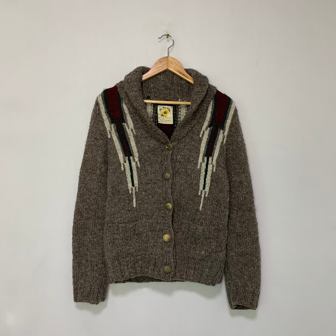레이 빔즈 일본 빈티지 울 가디건 스웨터 남녀공용 상품이미지1