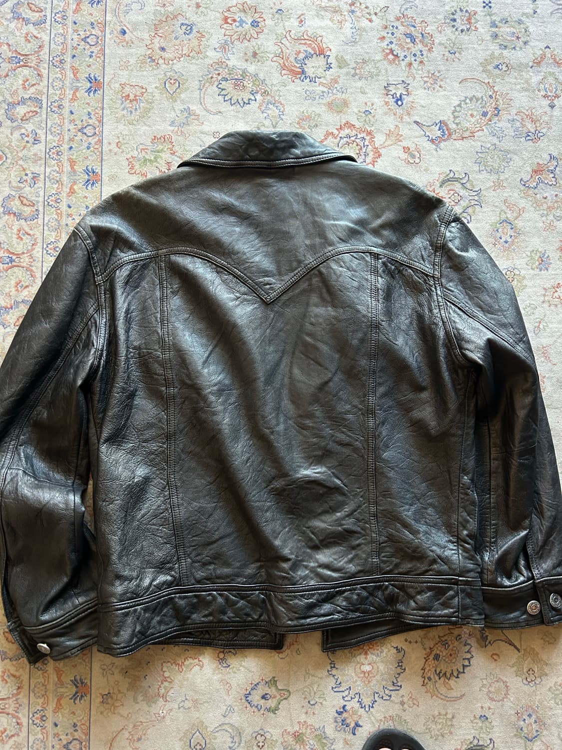 00’s Levi’s 3rd leather trucker jacket 상품이미지6