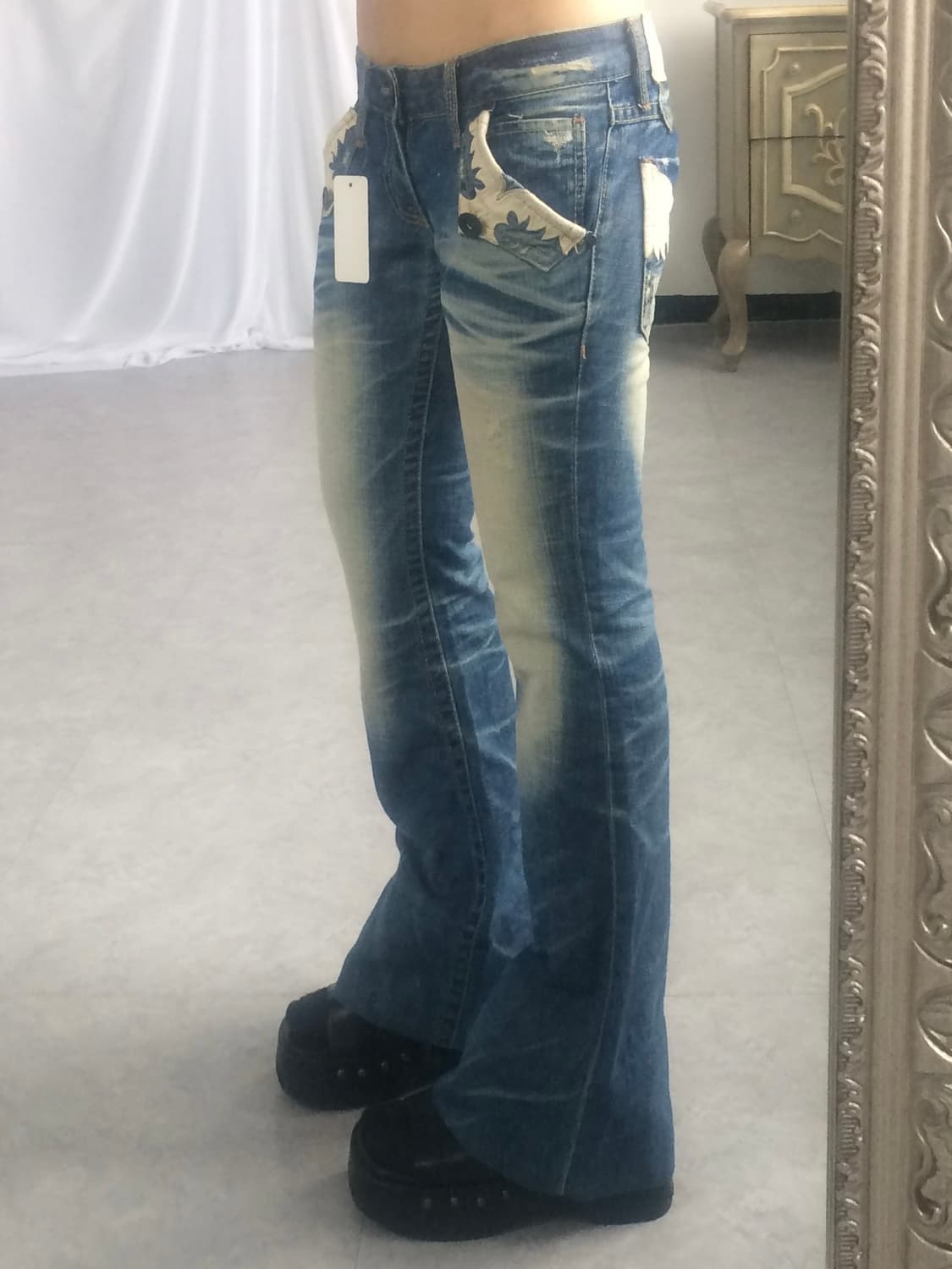 Tribal patch point denim pants 상품이미지9
