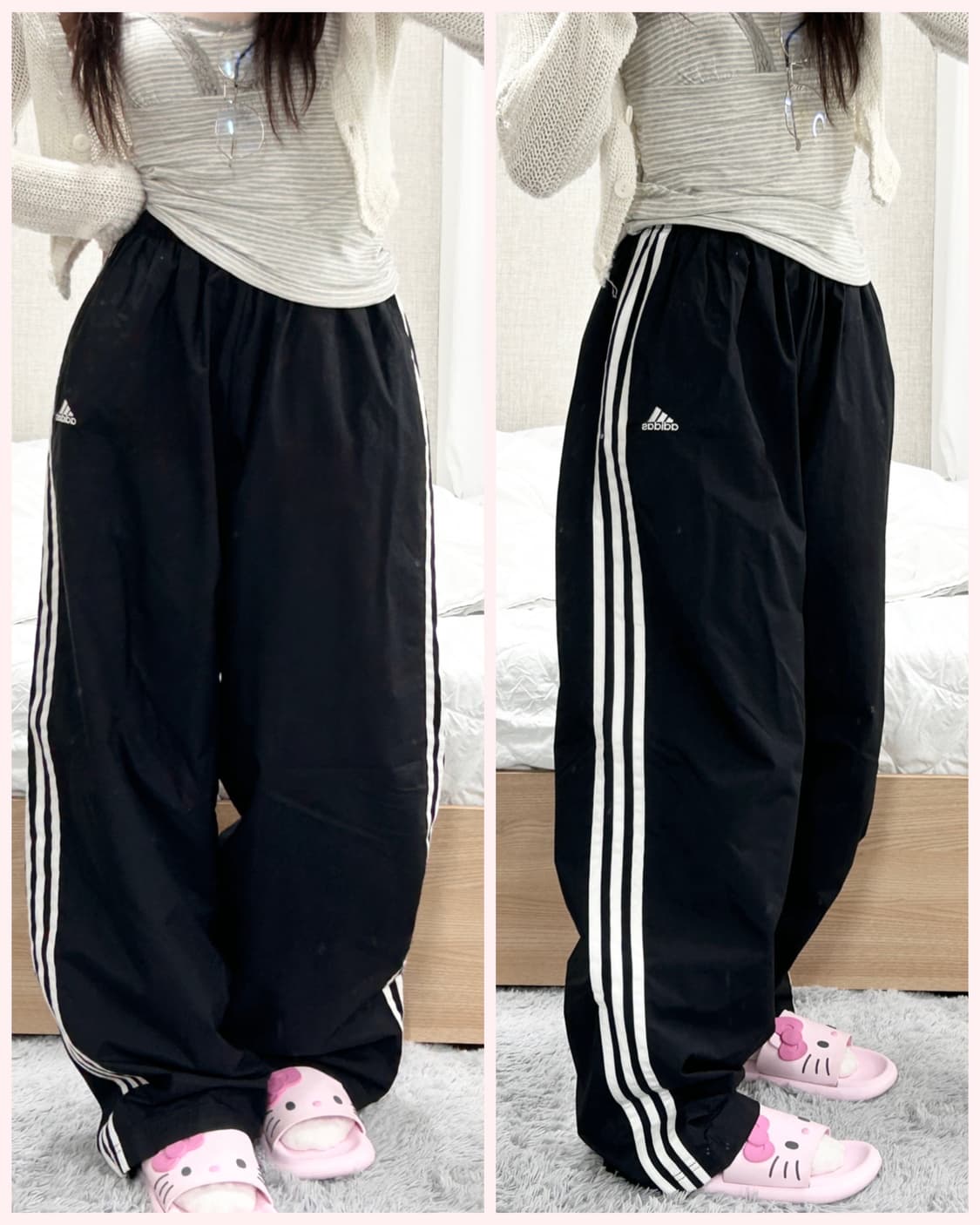아디다스 90‘s 블랙 삼선 우븐팬츠 상품이미지1