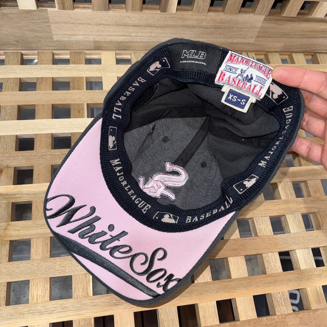 mlb 시카고 화이트 삭스 핑크 로고 캡 상품이미지5