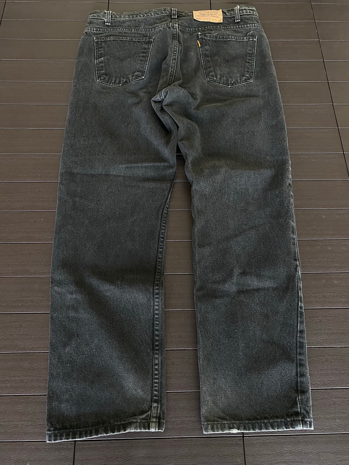 (38x30) 90s 리바이스 505 오렌지탭 흑청 블랙 상품이미지4