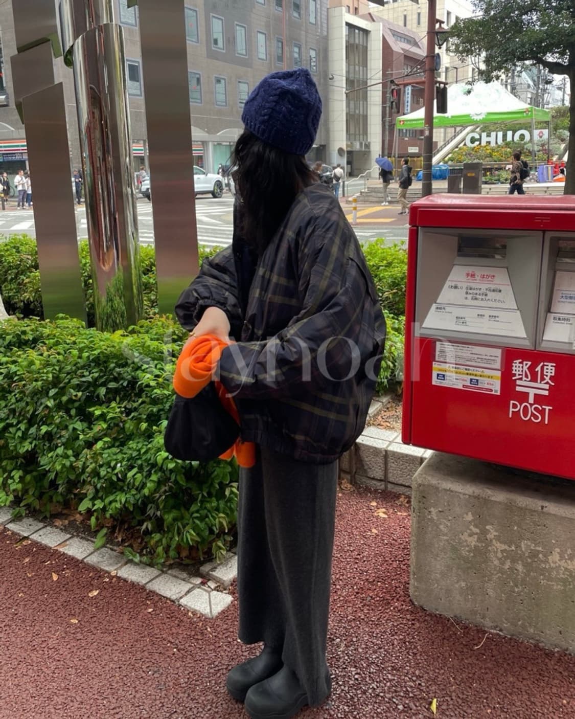 바스켓 체크 바시티 후리스 점퍼 상품이미지6