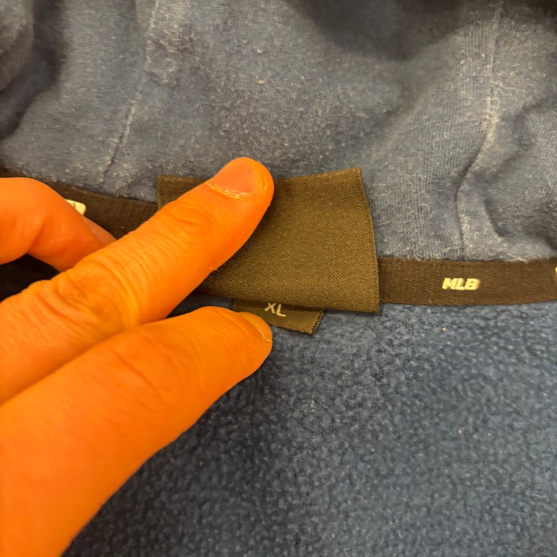 MLB 양키스 블루 스몰로고 후드집업 상품이미지3