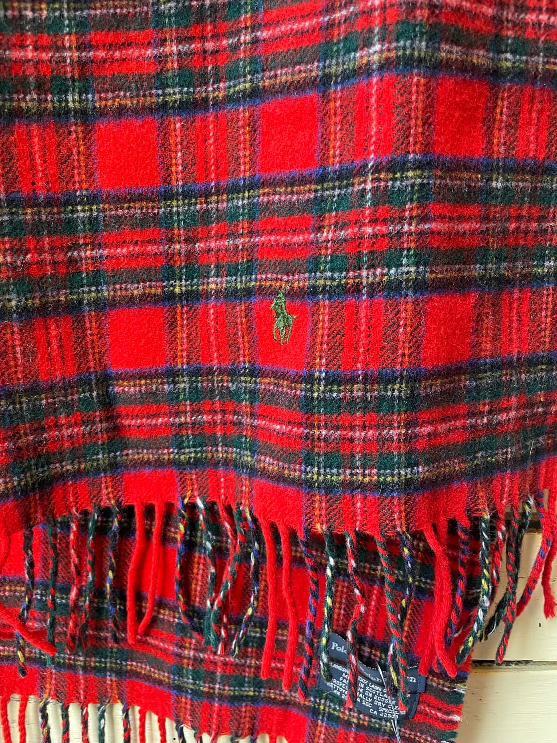 Polo Ralph Lauren Lambswool Tartan Scarf 상품이미지4