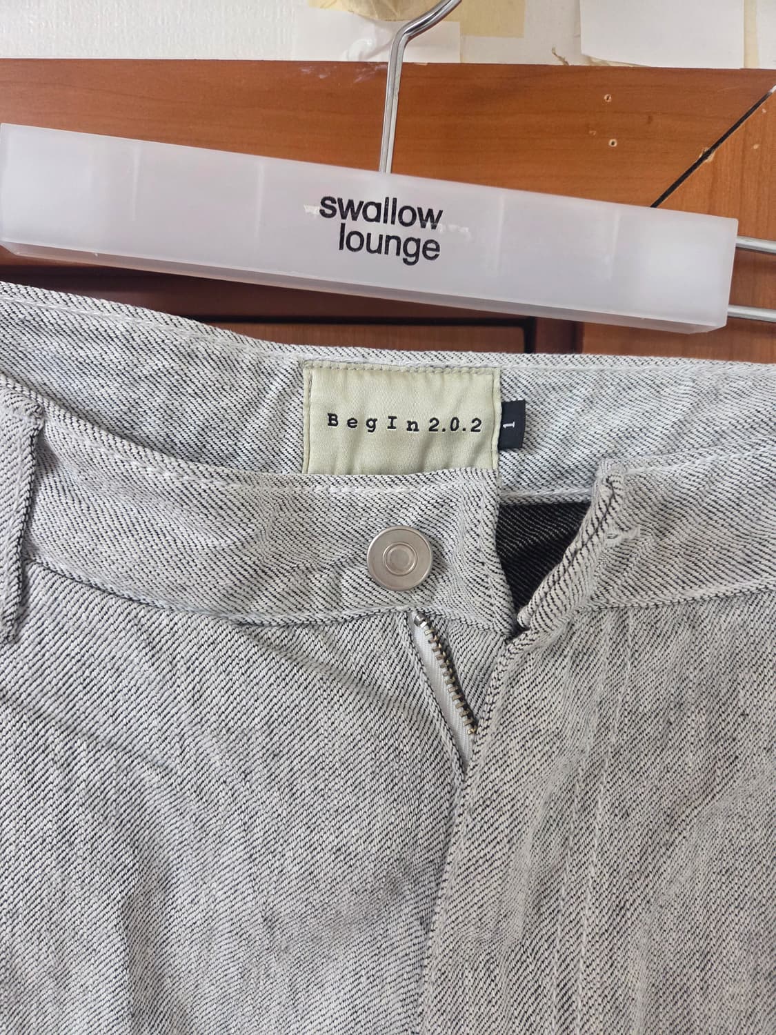 Begin202 비긴202 원턱 와이드 데님 오레오 1사이즈 상품이미지2