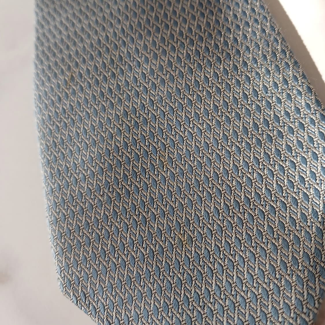 GUCCI 구찌 실크 하늘색 패턴 넥타이 8.5cm B등급 E714 상품이미지10