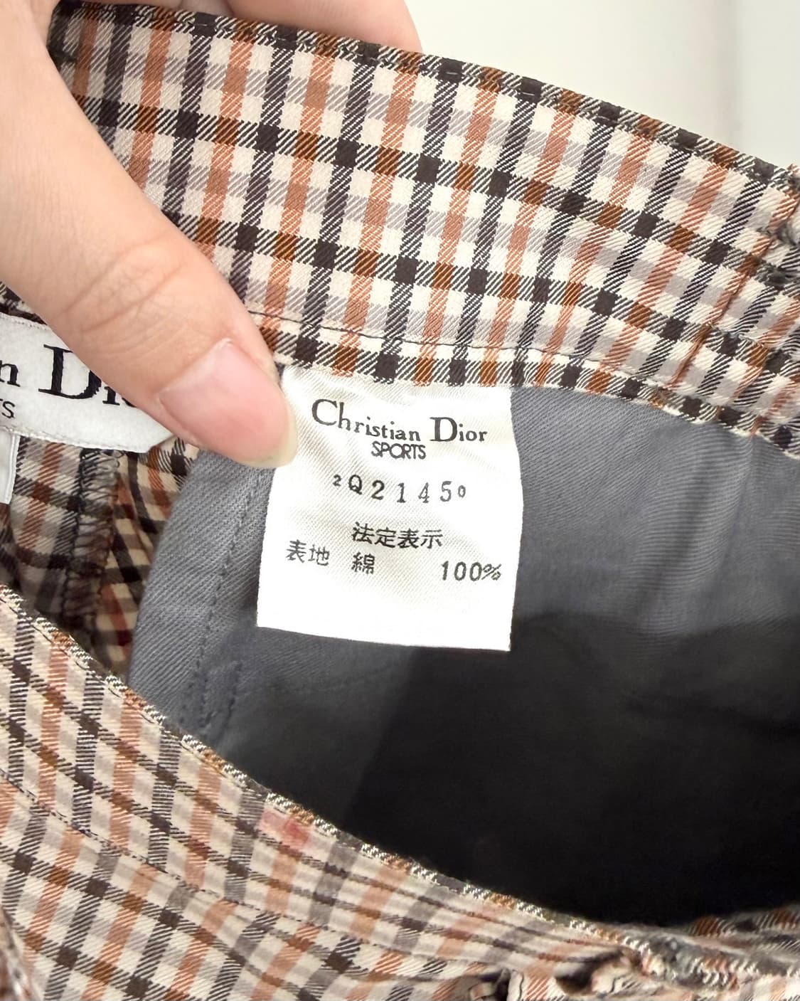 크리스찬 디올 스포츠 체커트 와이드 쇼츠 상품이미지8