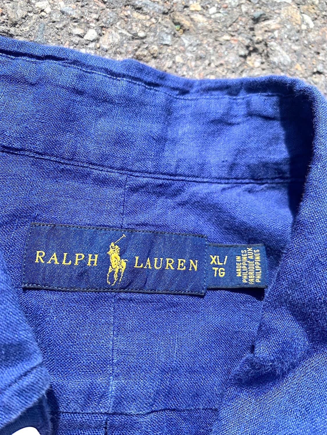 [시즌 오프] 폴로 린넨 반팔 셔츠 블루 상품이미지4