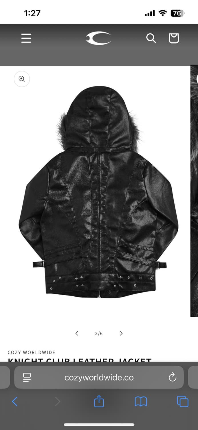 Cozyworldwide 레더 자켓 상품이미지2