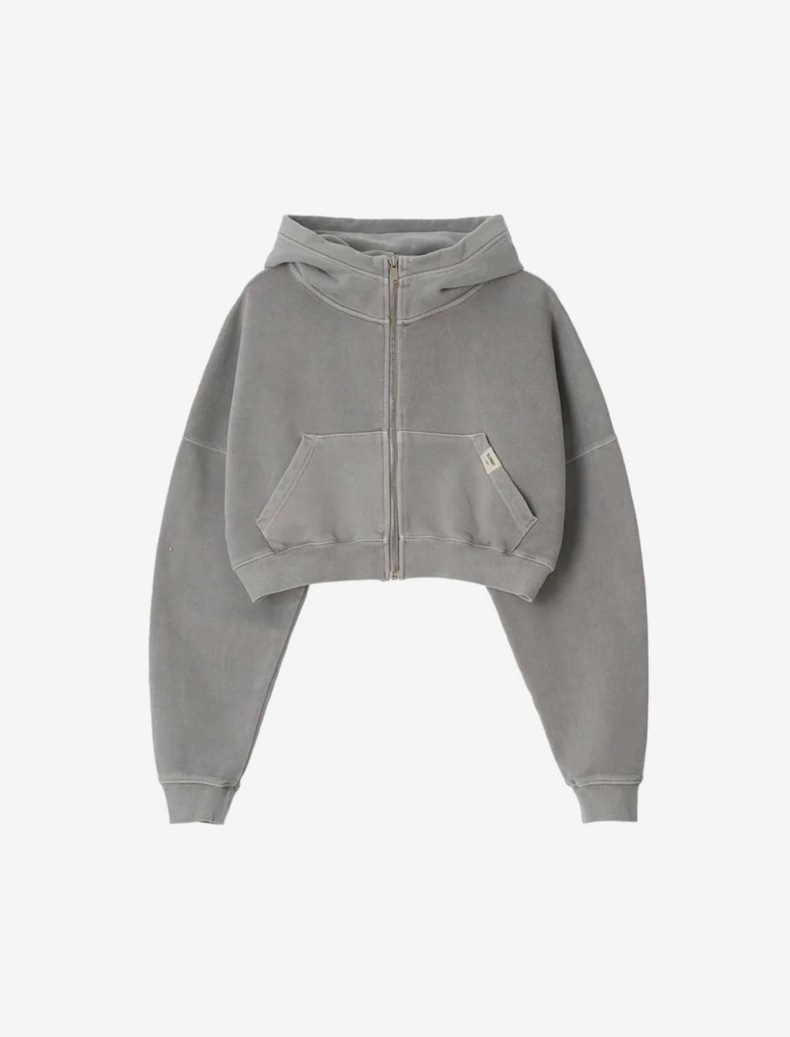 G CLASSIC WASHED CROP ZIP UP (GRAY) 상품이미지2