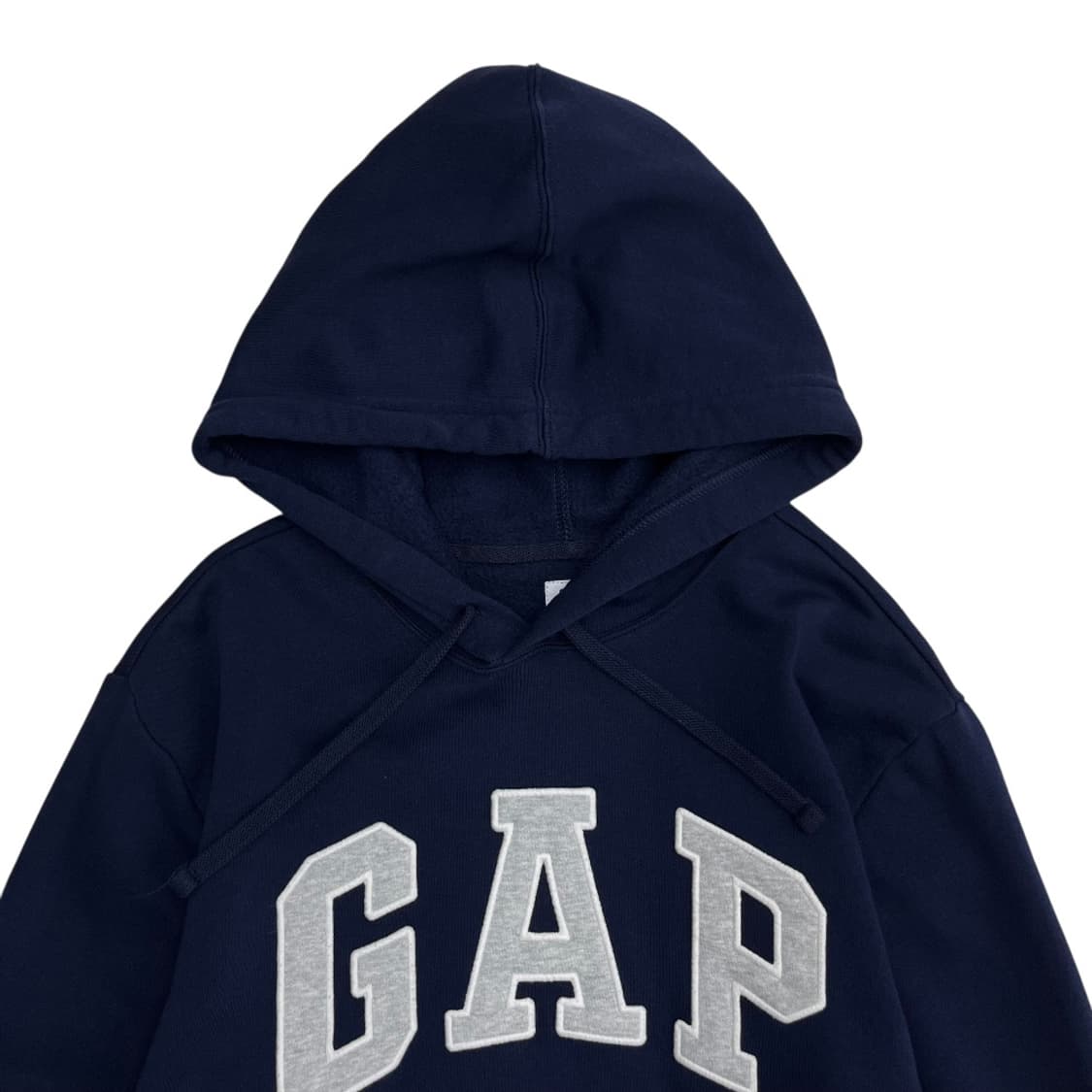 갭 그레이 센터로고 네이비 후드 M 상품이미지4