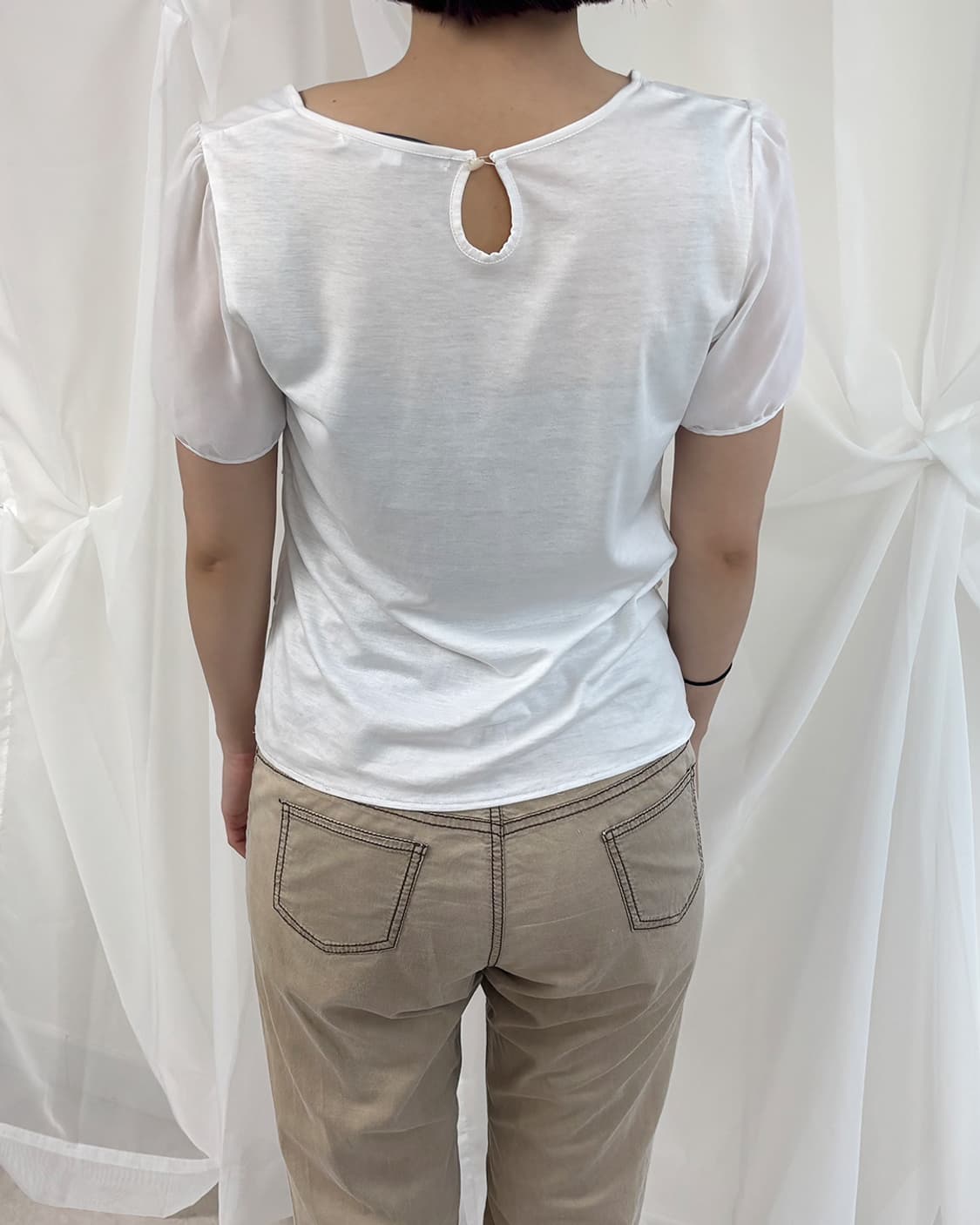 NATURAL BEAUTY tiered ruffle t-shirt 상품이미지2