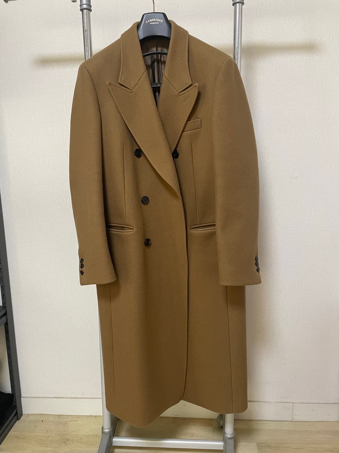 M) MNGU 17fw 더블 브레스티드 롱코트 카멜 명작 시즌 상품이미지5