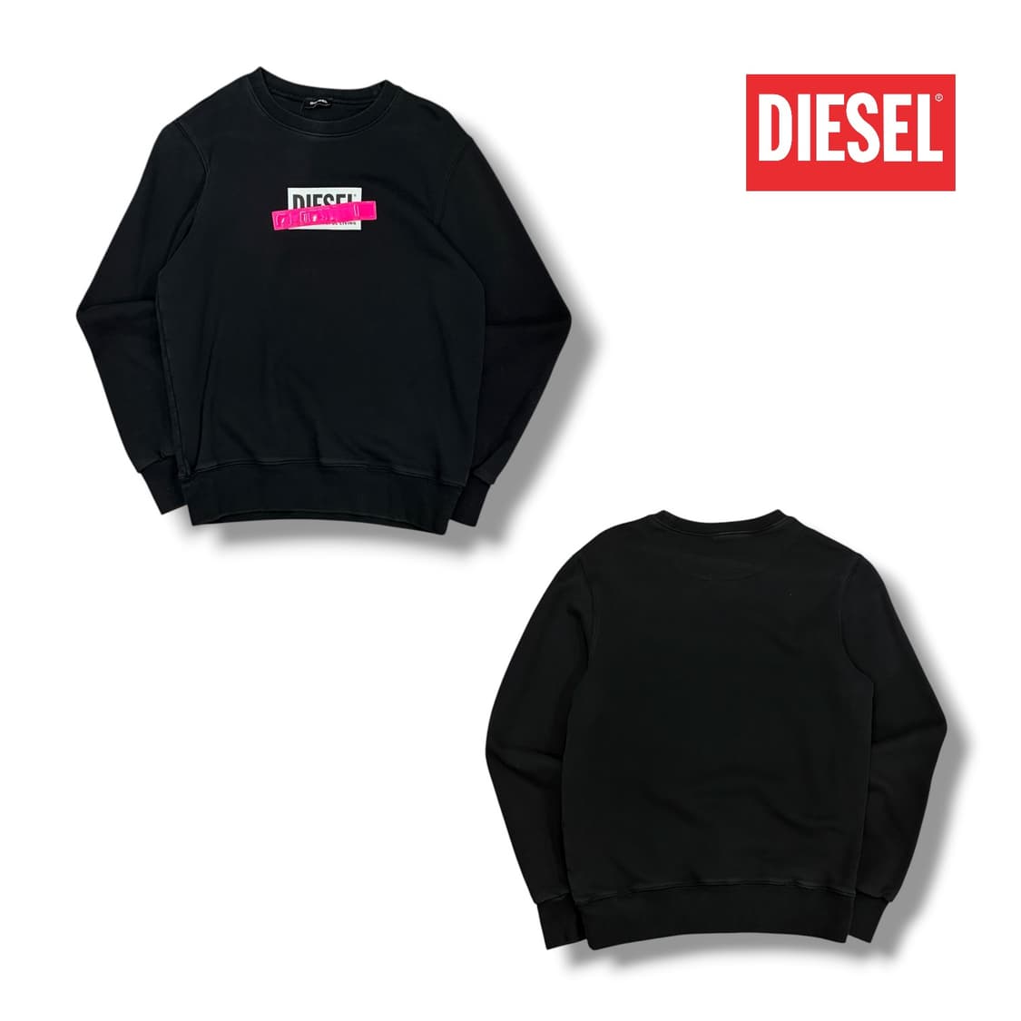 디젤 네온 테이핑 맨투맨 상품이미지2