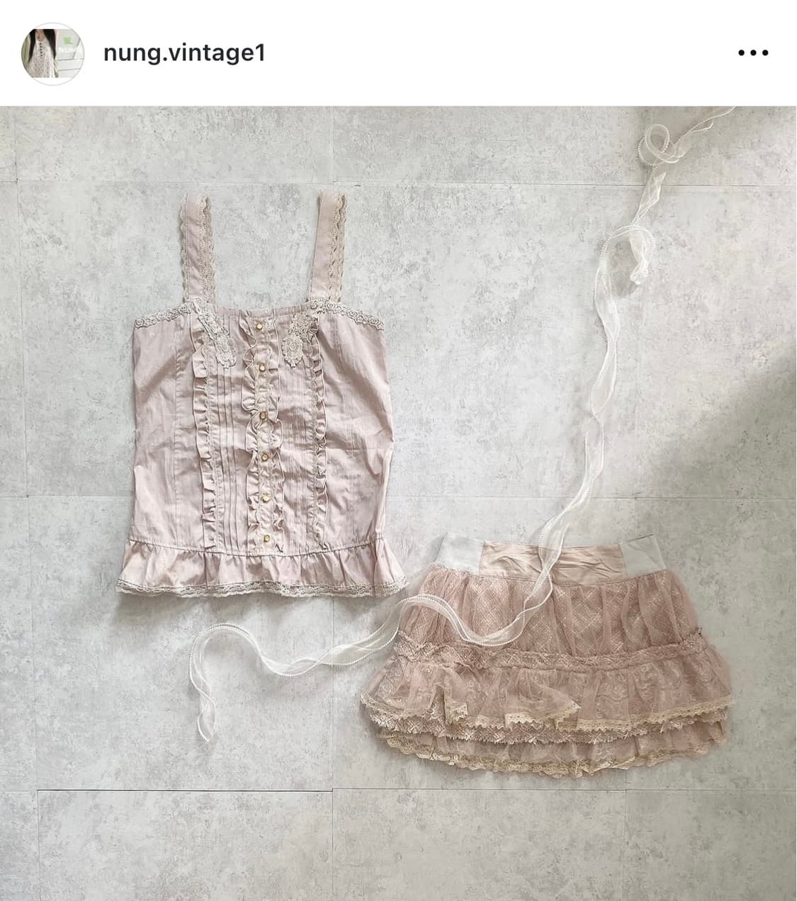 입질연) 눙빈티지 페어리 코디 그런지페어리 모리걸 라떼갸루 히메갸루 상품이미지2