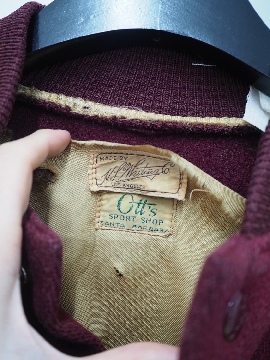 1950~60's HL WHITING varsity jacket  상품이미지7