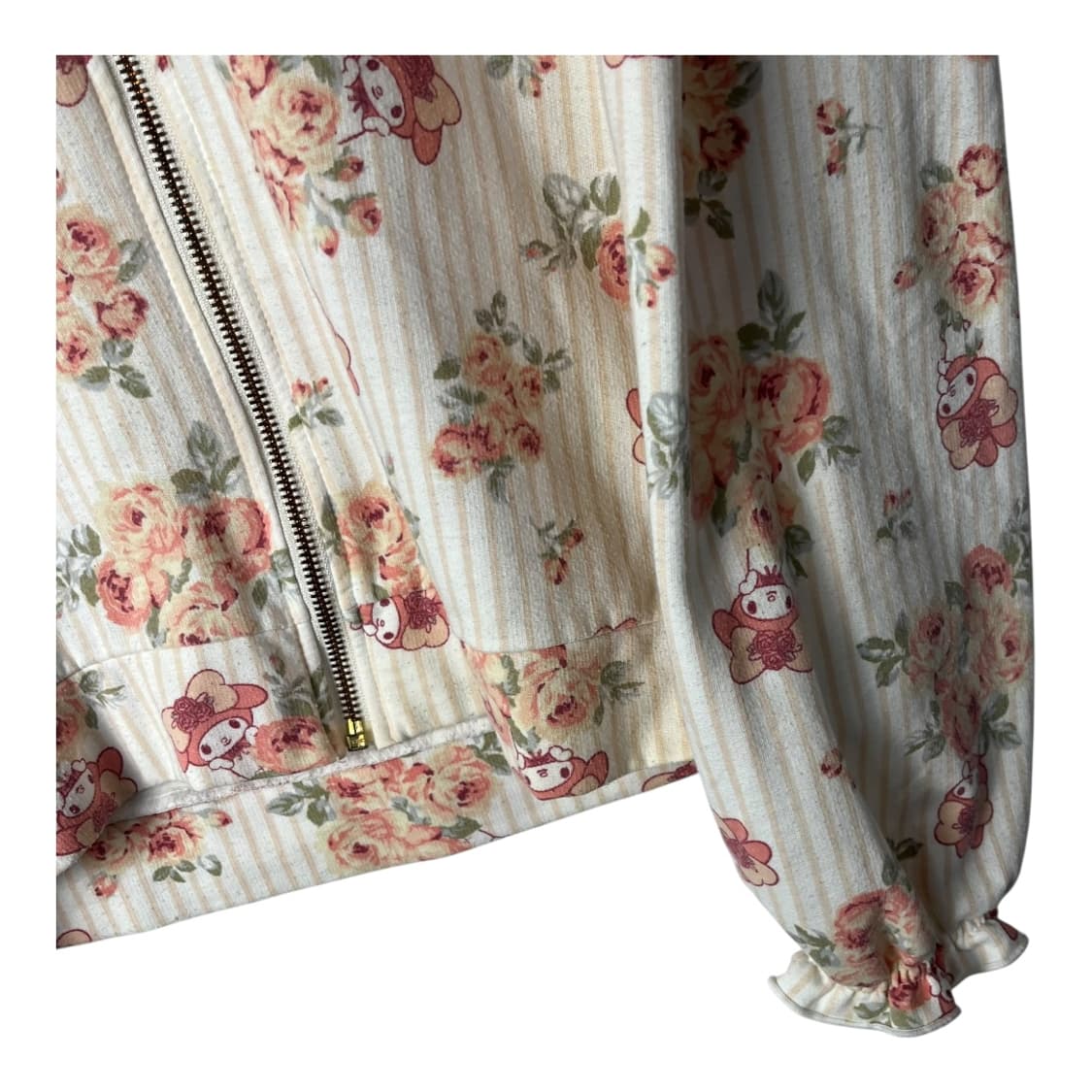 [Lizmelo] 리즈리사 x 마이멜로디 플라워 후드집업 상품이미지4