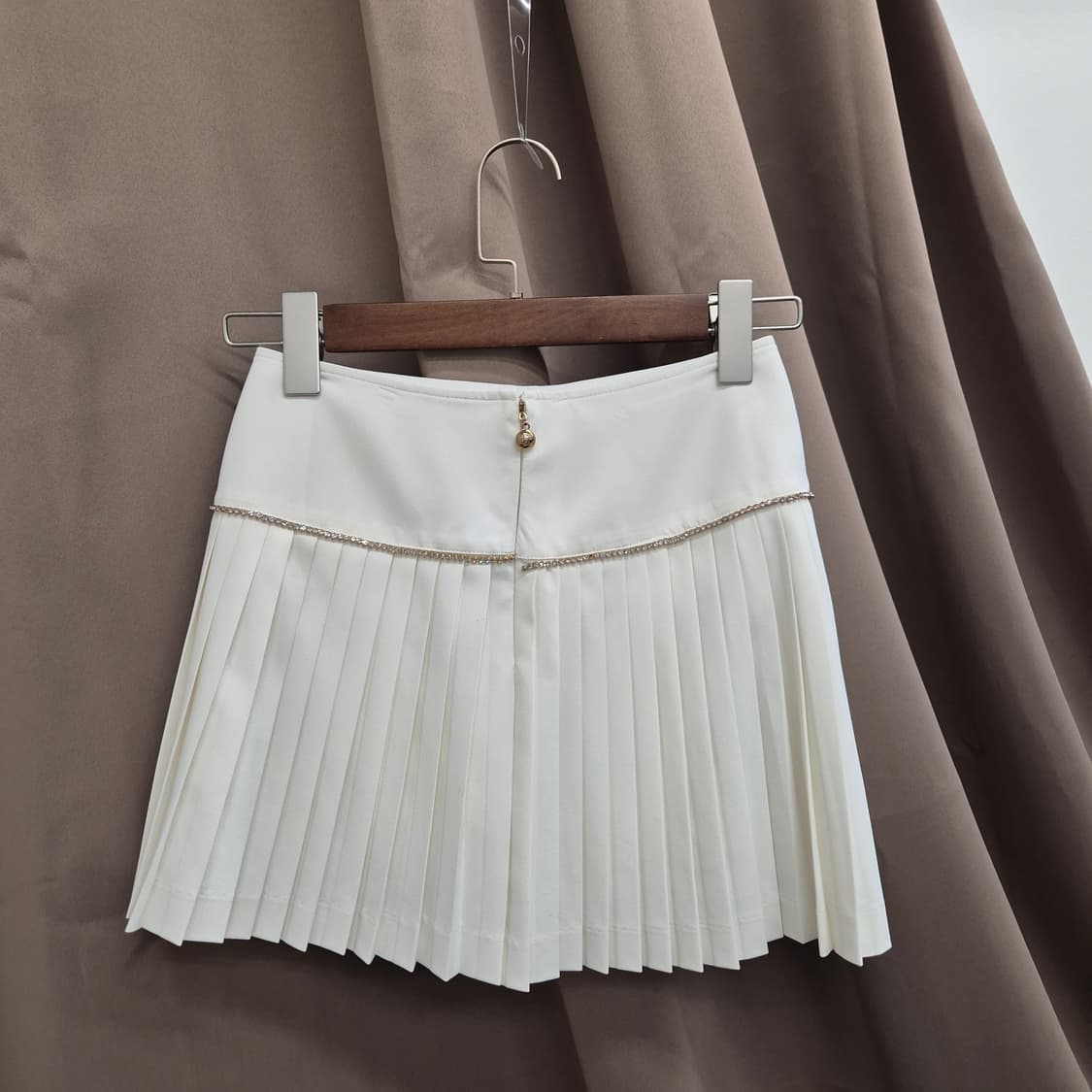 페어라이어 체인 플레어 플리츠 스커트 2XS 상품이미지3
