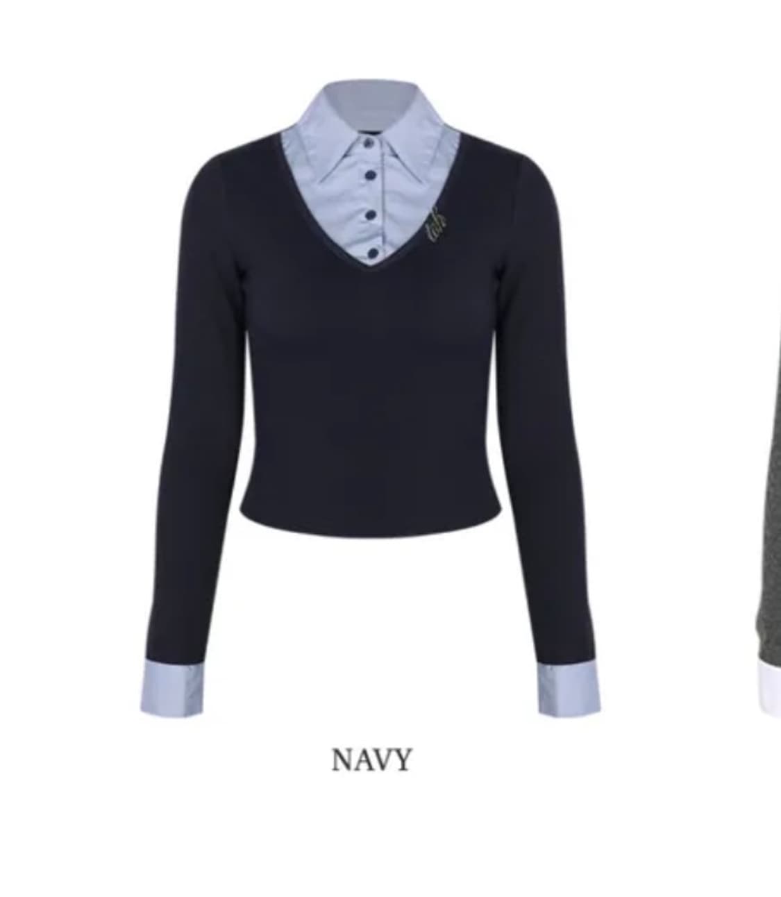 Toh Connie top 코니탑 네이비 상품이미지2