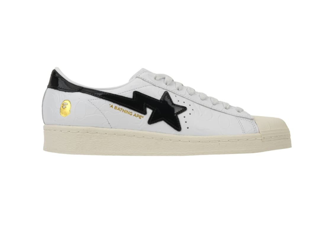 아디다스 x 베이프 슈퍼스타 빈티지 클라우드 화이트 코어 블랙 280 상품이미지1