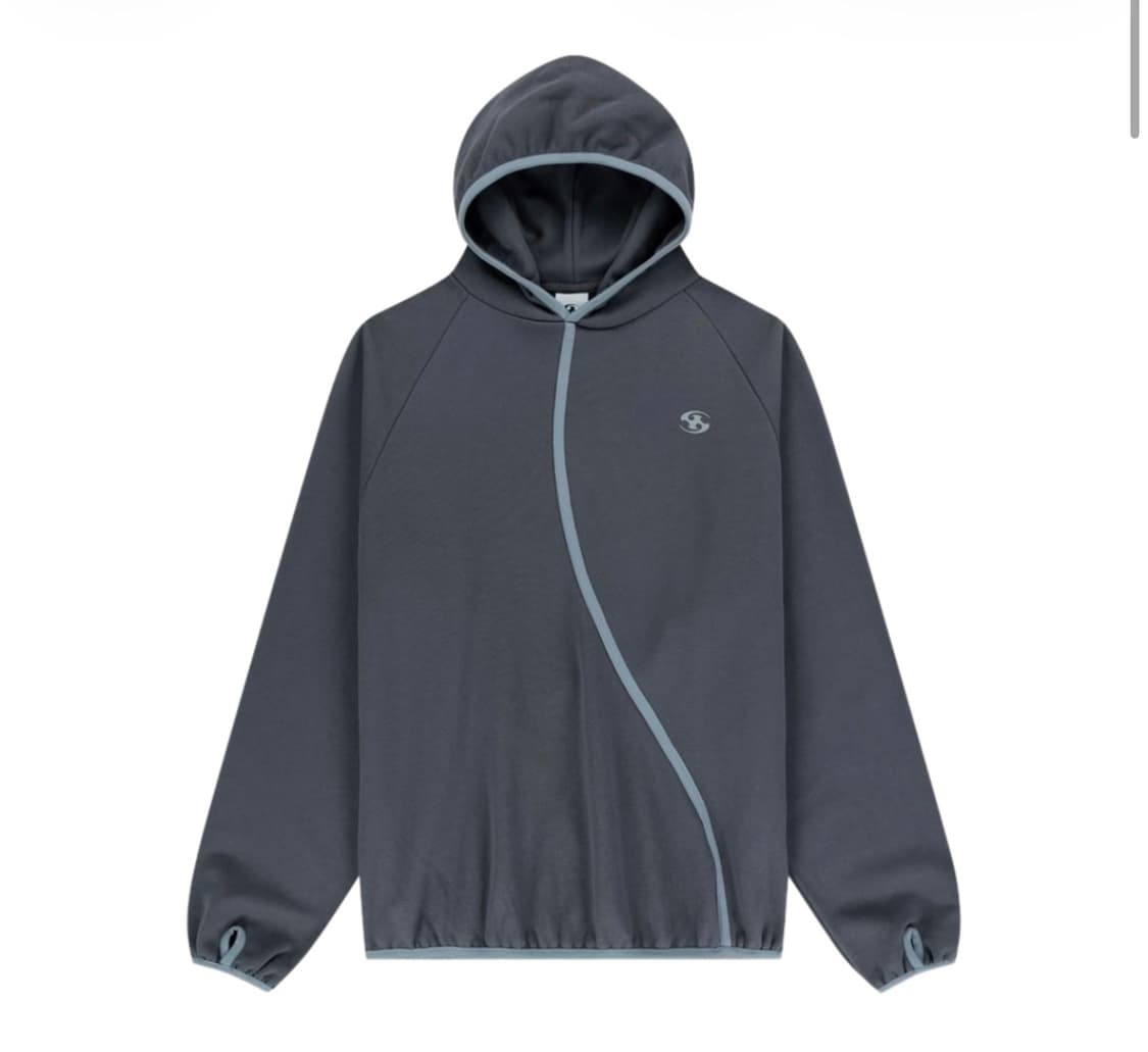 산산기어 테이프드 후디 애쉬 차콜 상품이미지1