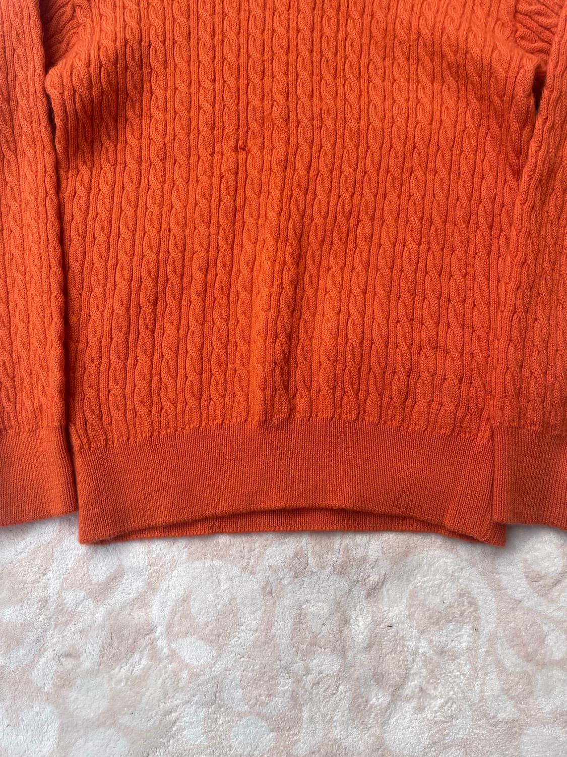 Fred Perry 오렌지 케이블 니트 (Made in Japan) 상품이미지4