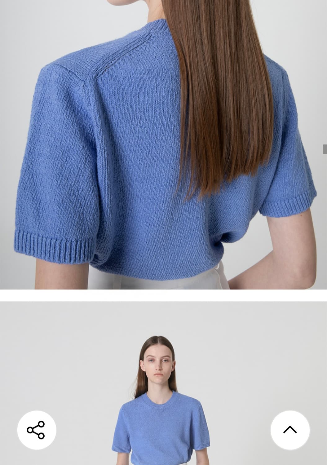 르바 Levar 반팔 부클 니트 바이올렛 상품이미지10