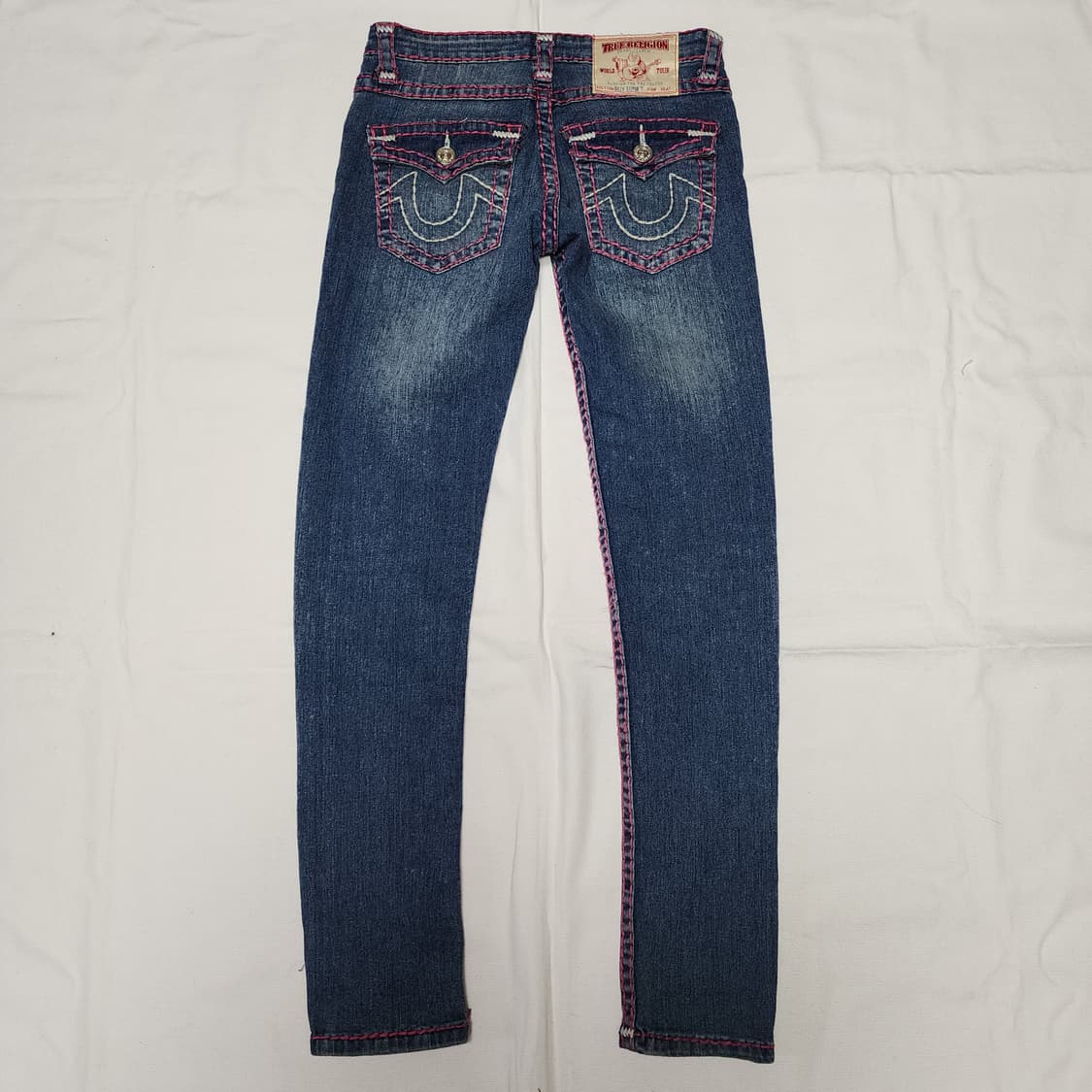 트루릴리젼 BILLY SUPER T Y2K 스티치 슬림 데님팬츠 상품이미지1