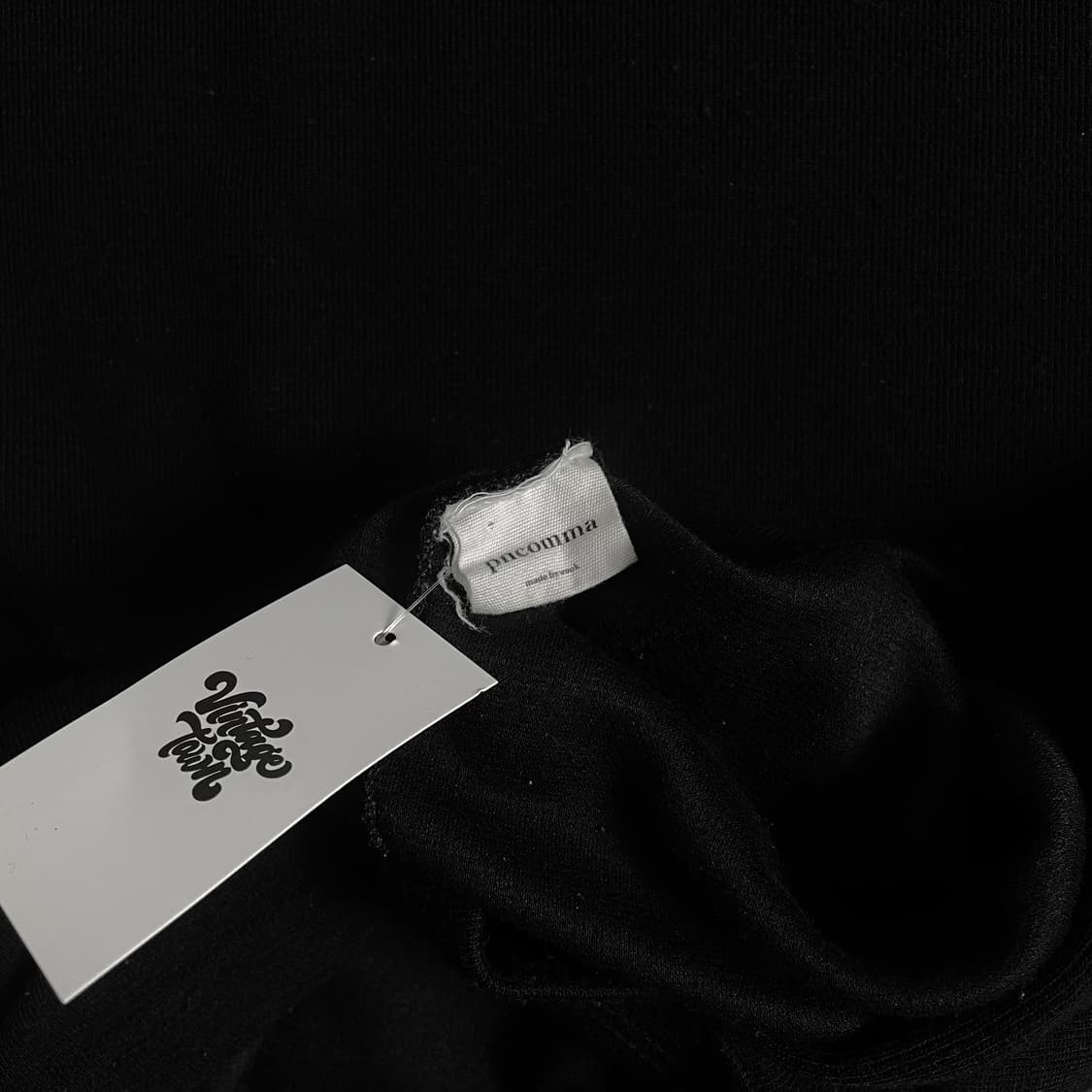 피앤콤마 머슬핏 미니멀 니트 블랙o 3646 상품이미지5