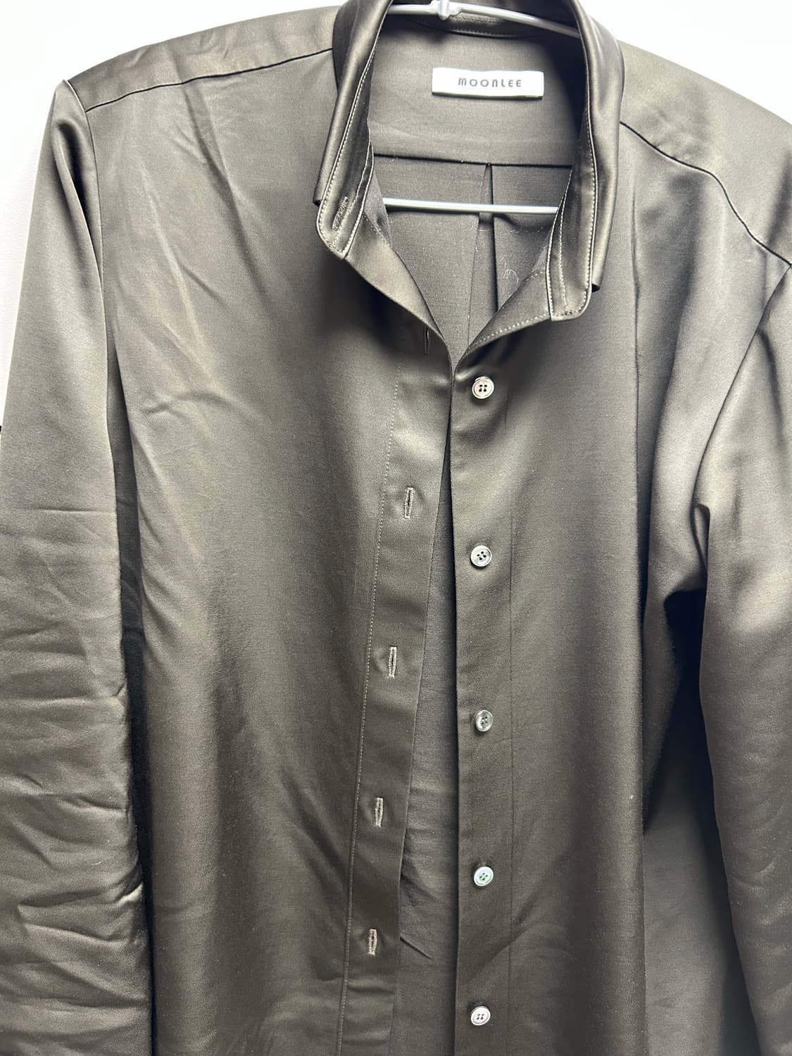 Classic Satin Shirt_Khaki 상품이미지3