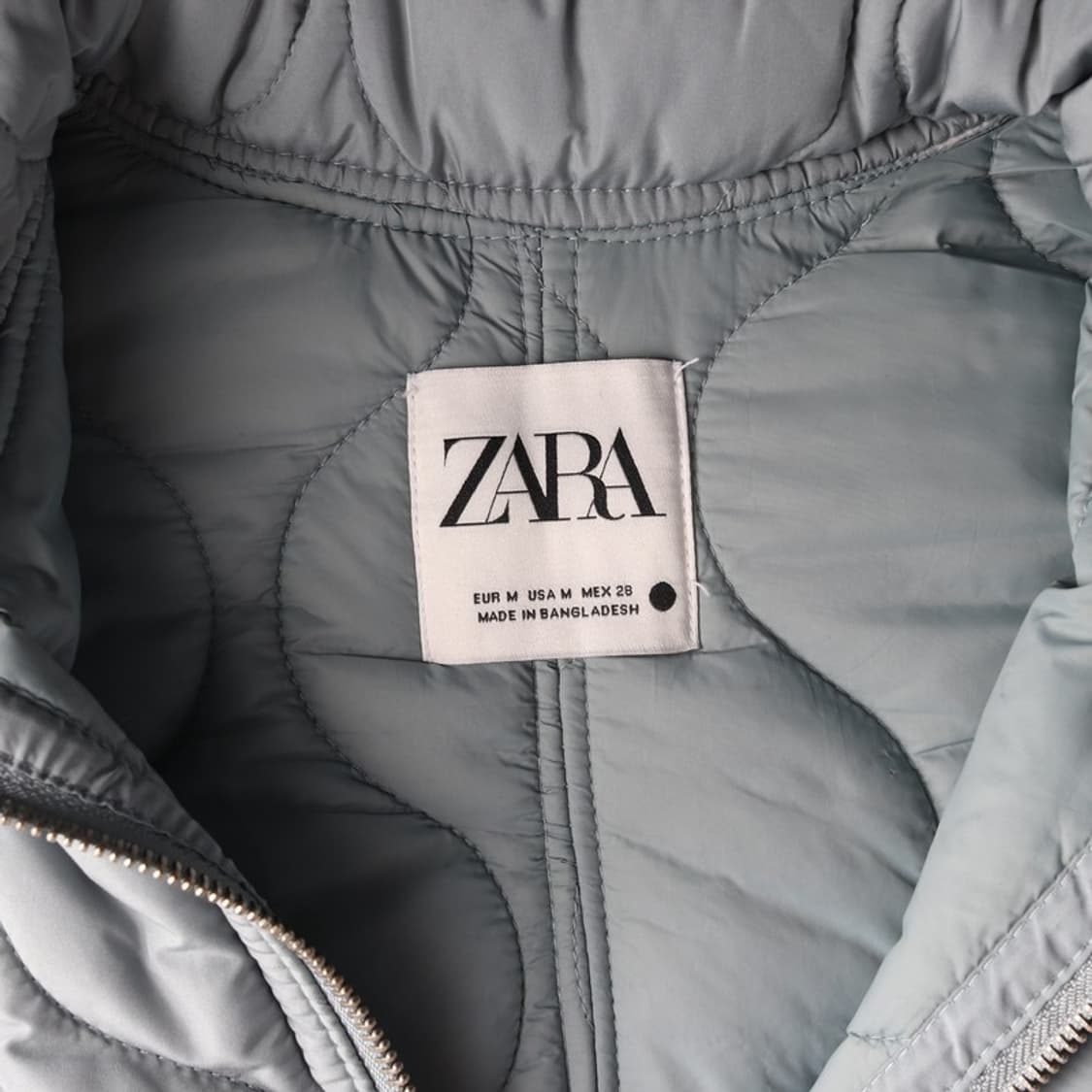 ZARA 어니언 퀼팅 집업 베스트 M 상품이미지6