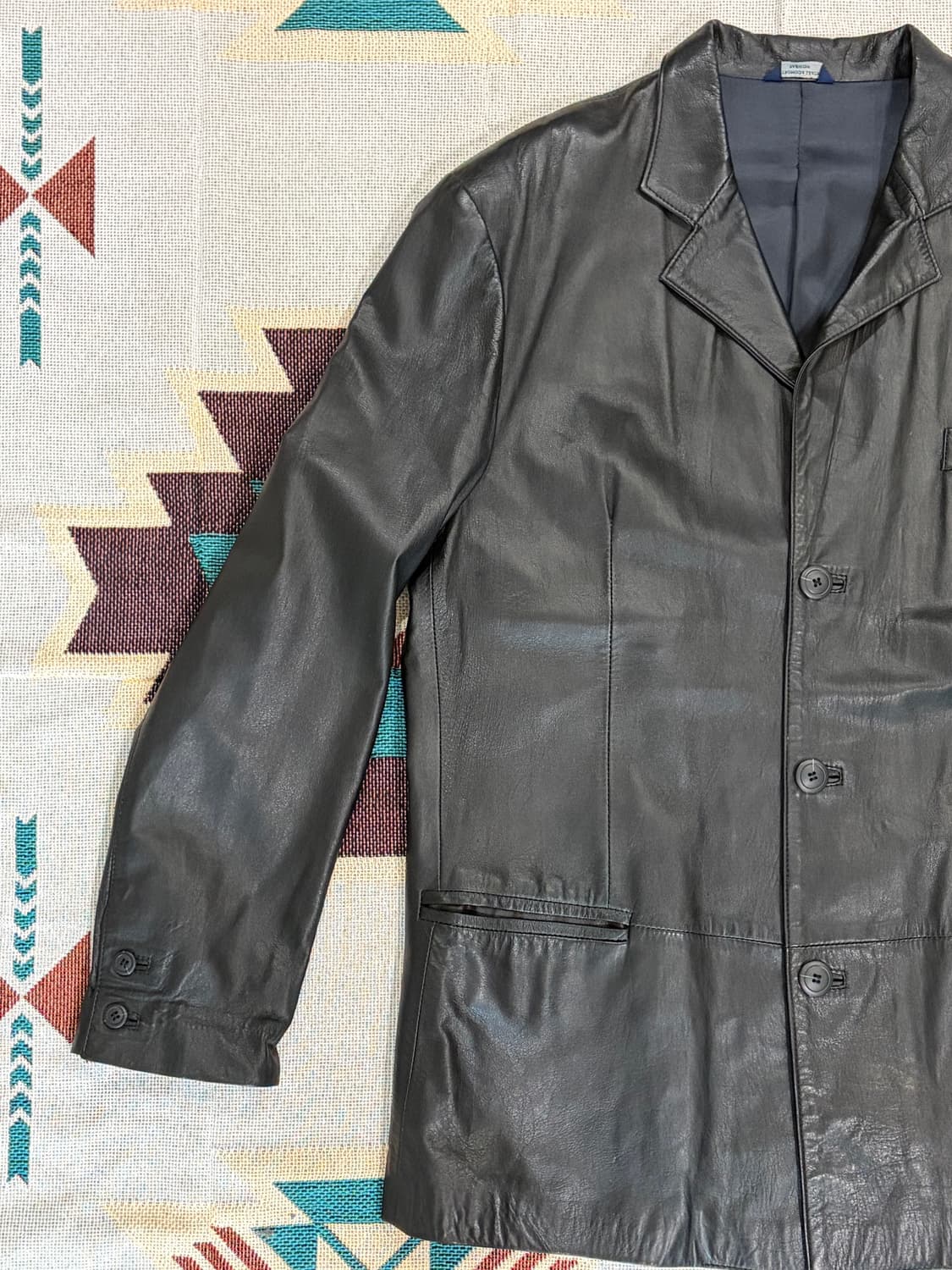 90s Centromoda 이태리 레더 블레이저 카코트 상품이미지3