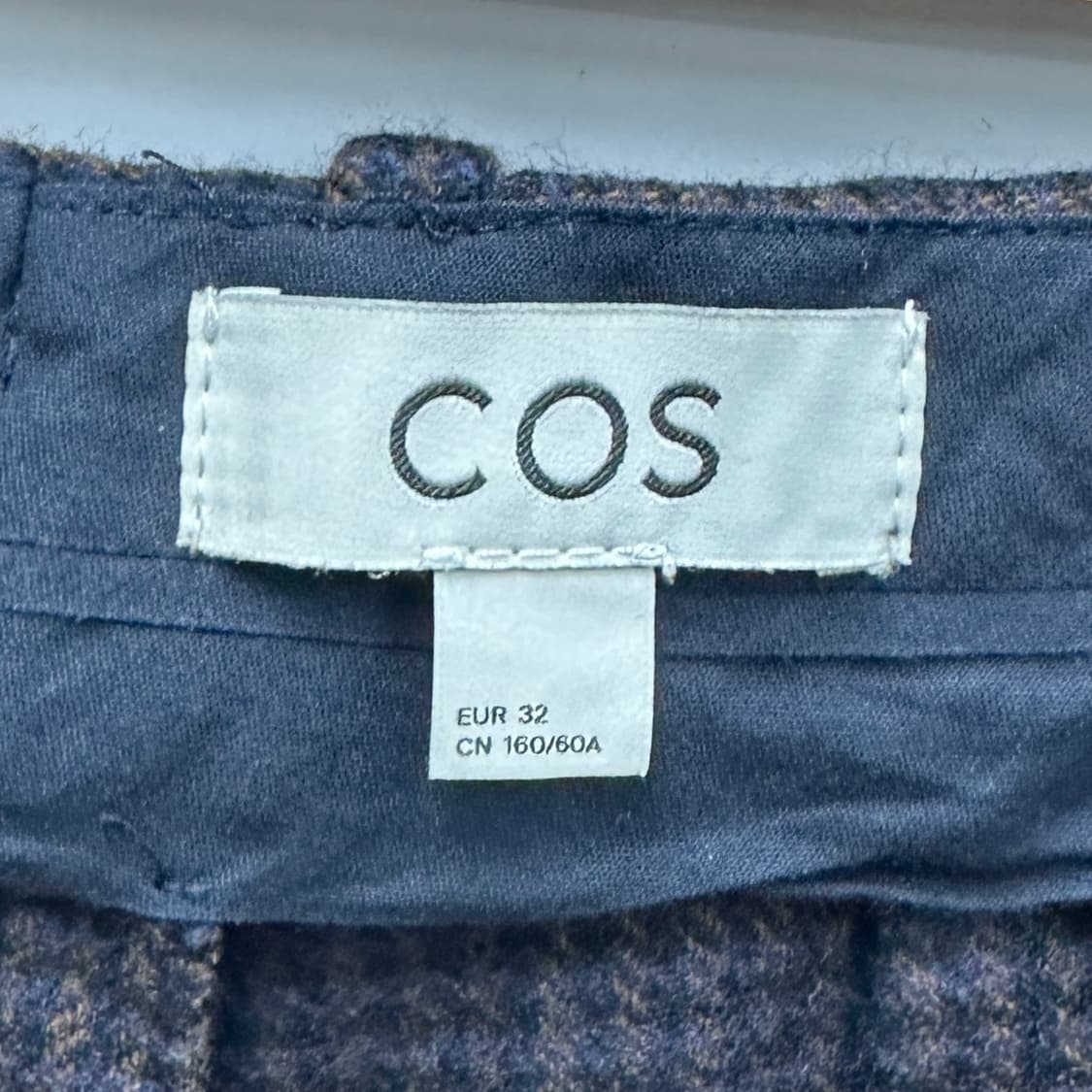 코스 체크 와이드 울 팬츠 상품이미지4