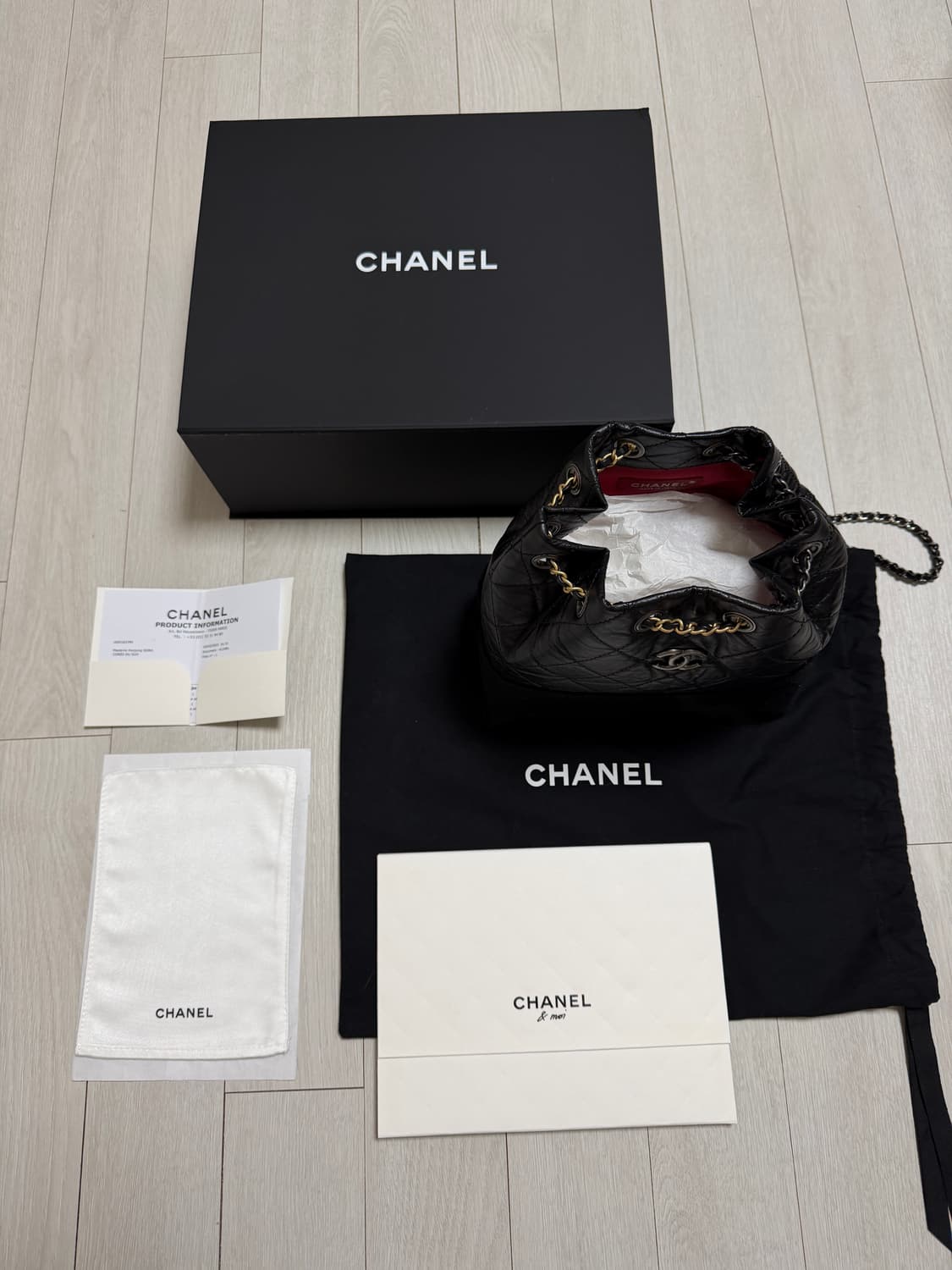 샤넬 가브리엘백팩 스몰 블랙 풀구성 상품이미지1