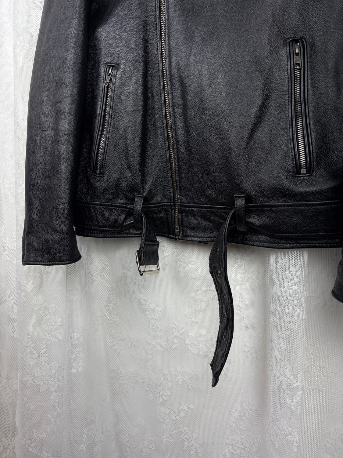 Classic Cowhide Rider Jacket 상품이미지3