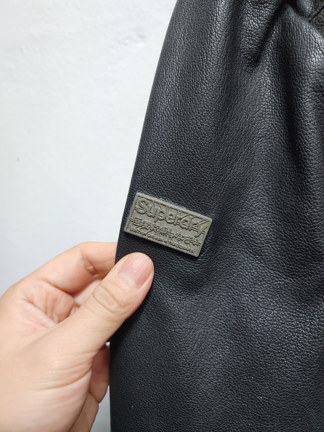 슈퍼드라이 리얼레더 스틸로고 가죽자켓 L 상품이미지7