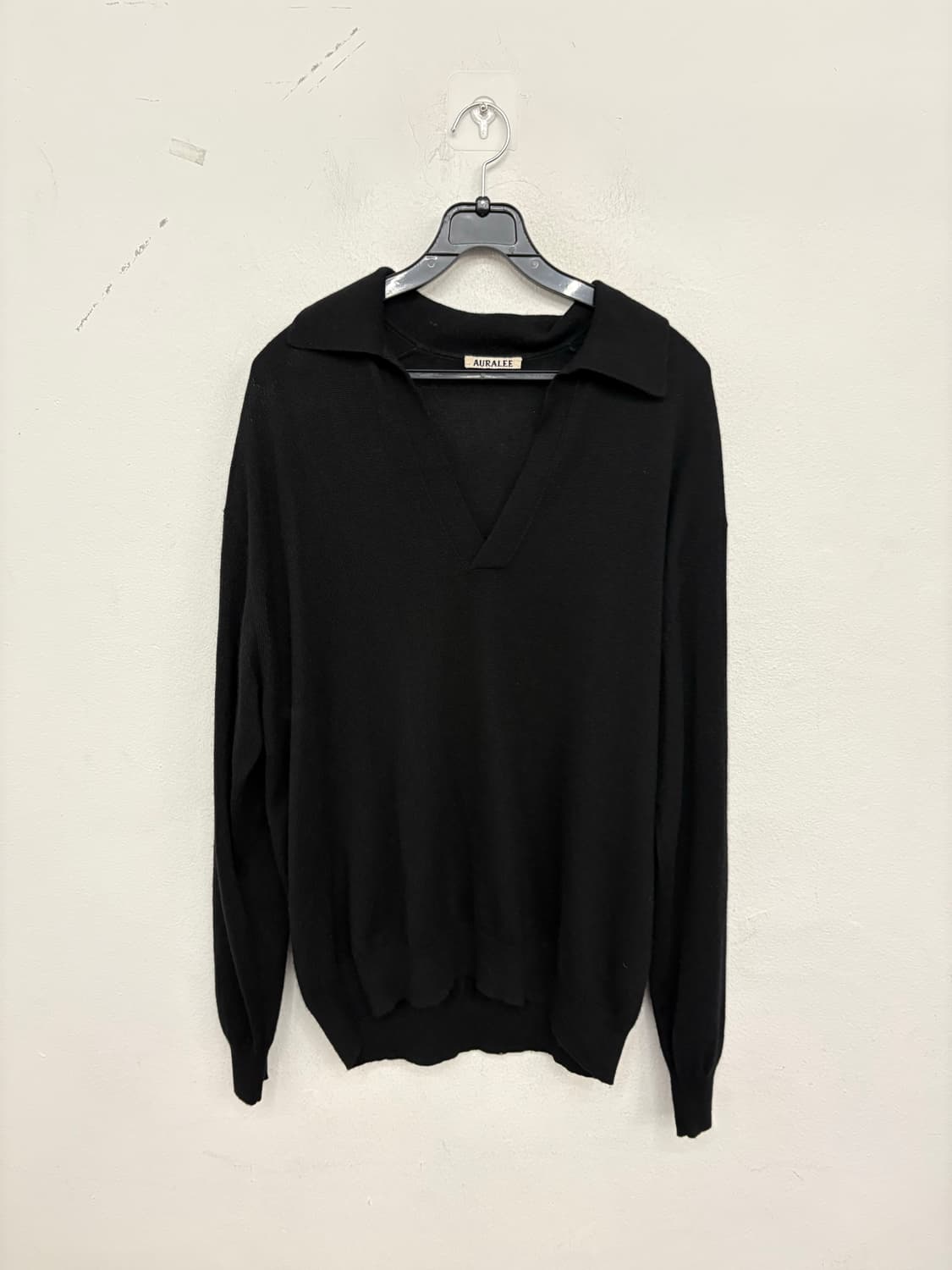 (3size) 남성 오라리 블랙 니트  상품이미지1