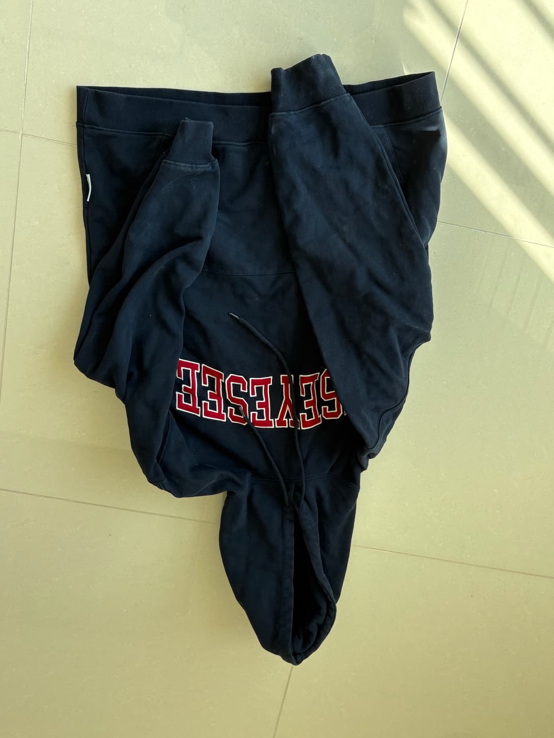 예스아이씨 아치로고  후디 네이비 상품이미지1